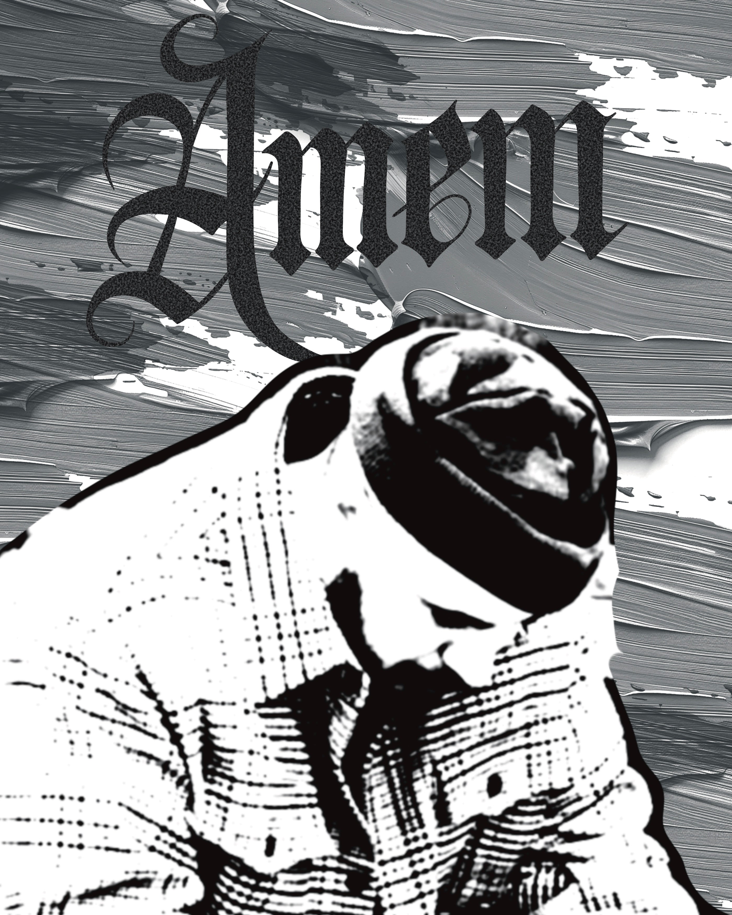 8"×10" "AMEN" digital art print. Unframed. Art by Seaborn Designs.