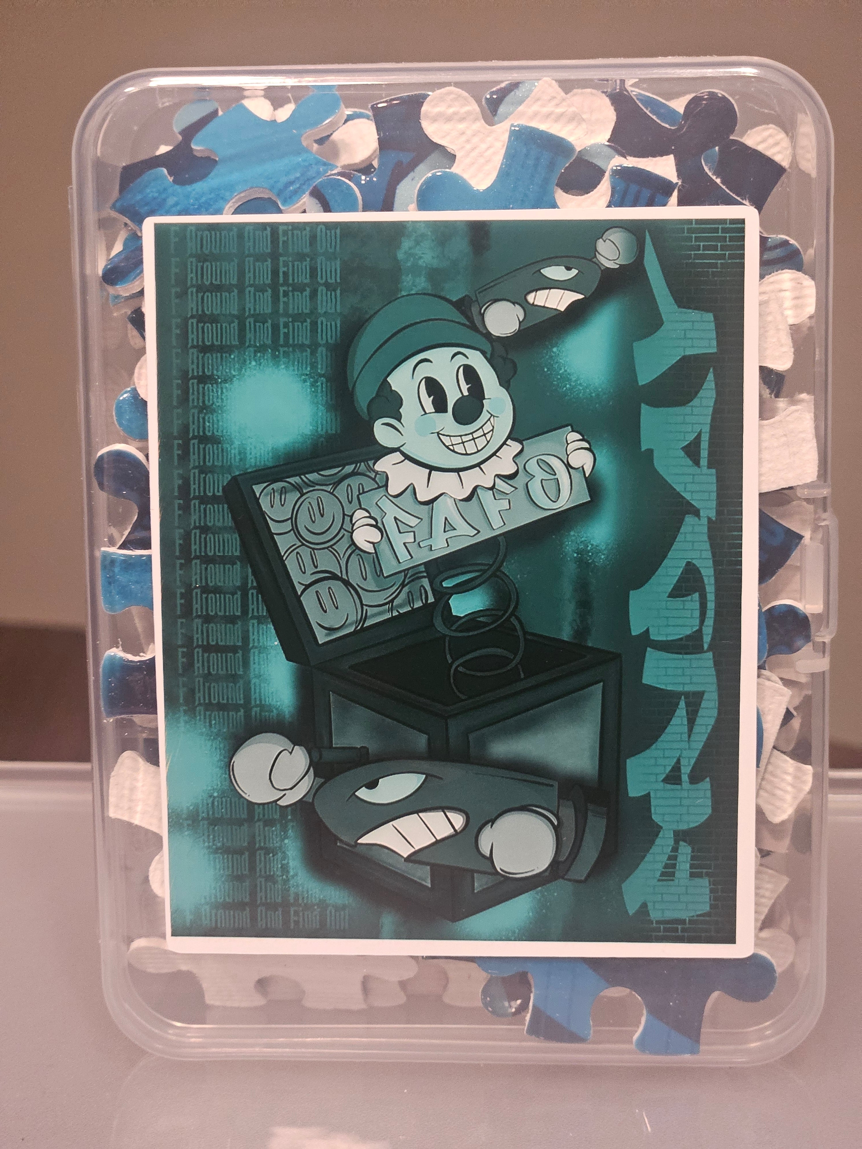 "FAFO Friday" 7.87"×9.84"-120pcs Puzzle.Art by Seaborn Designs.