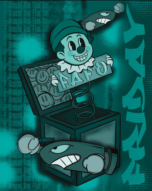 "FAFO Friday" 7.87"×9.84"-120pcs Puzzle.Art by Seaborn Designs.