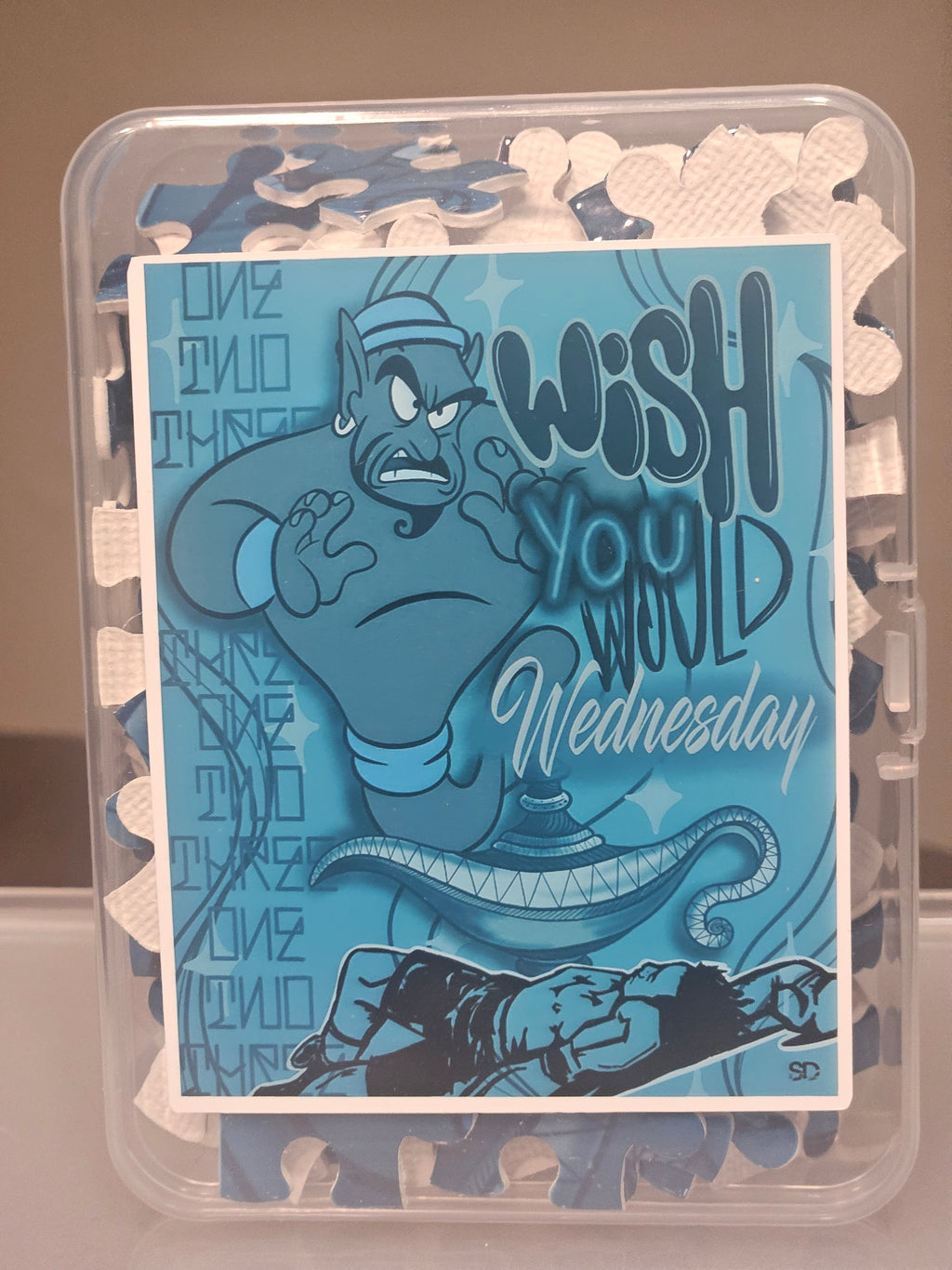 "Wish You Would Wednesday" 7.87"×9.84"-120pcs Puzzle.Art by Seaborn Designs.