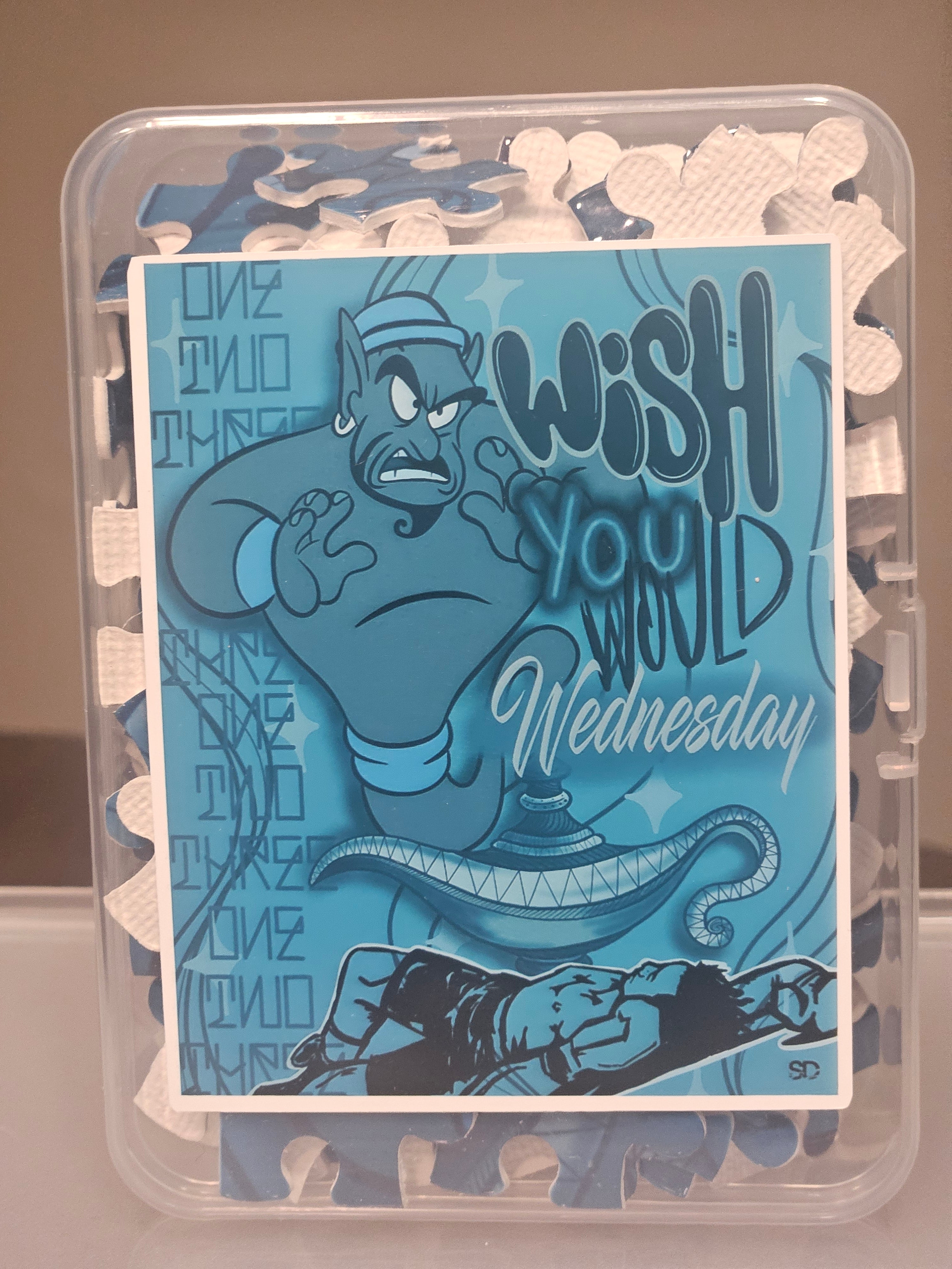 5pk "Work Emotion Puzzle Series" 7.87"×9.84"-120pcs Puzzle.Art by Seaborn Designs.