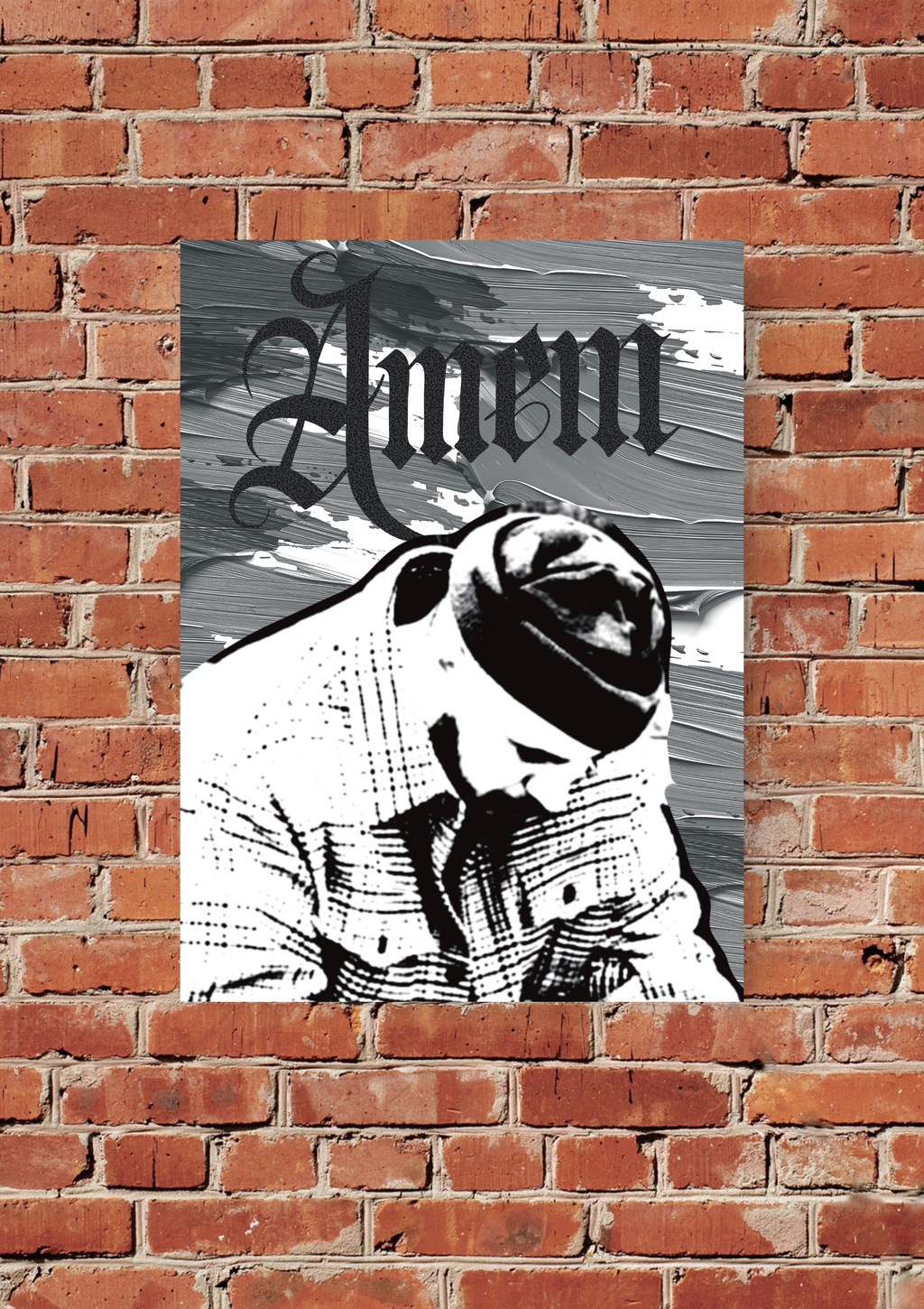 8"×10" "AMEN" digital art print. Unframed. Art by Seaborn Designs.