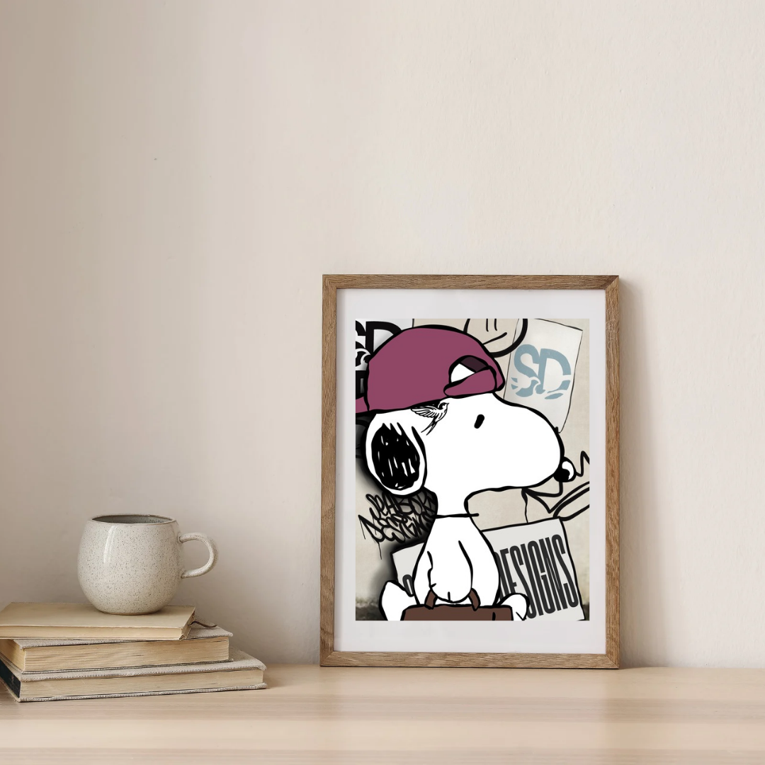 8"×10" "Just A Day With Art". digital art print. Unframed. Art by Seaborn Designs.