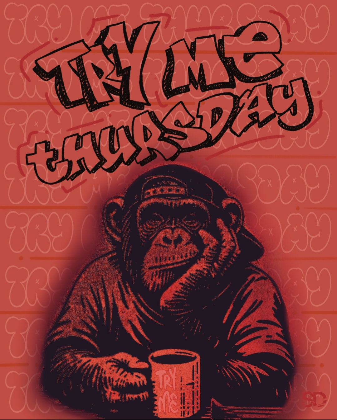 "Try Me Thursday" 7.87"×9.84"-120pcs Puzzle.Art by Seaborn Designs.